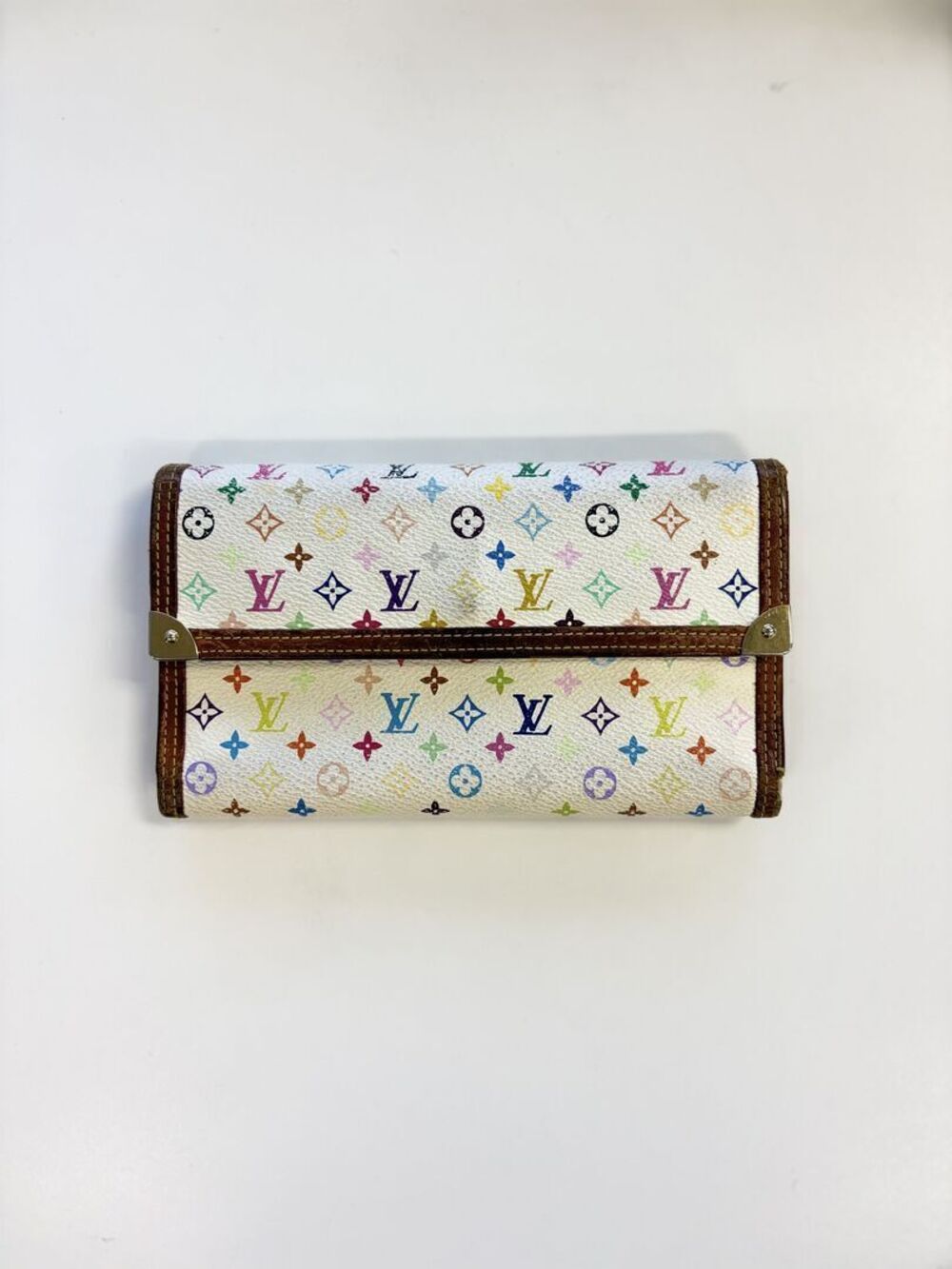 Louis Vuitton Multicolore White Porte Tresor International Wallet